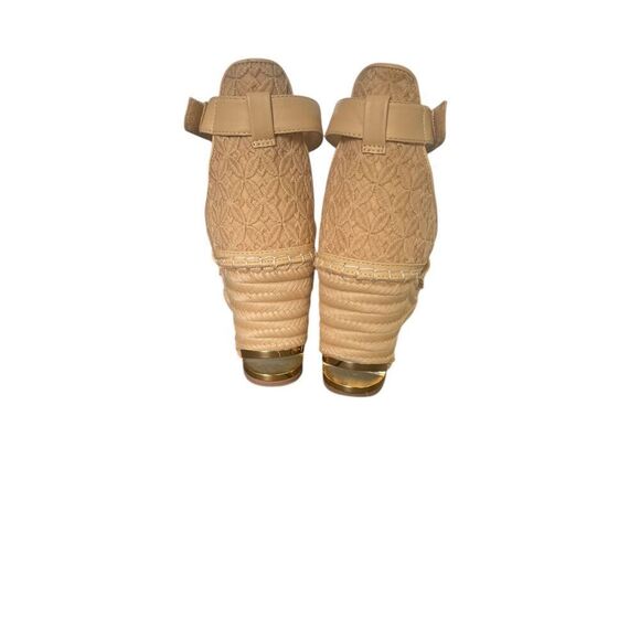 Franco Sarto Marsha Espadrille Wedge Sandals Beige Size 8.5 M - Picture 6 of 16